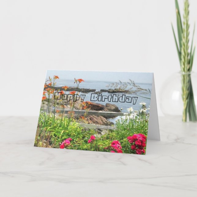 Business Company Birthday Holiday Card (Front)
