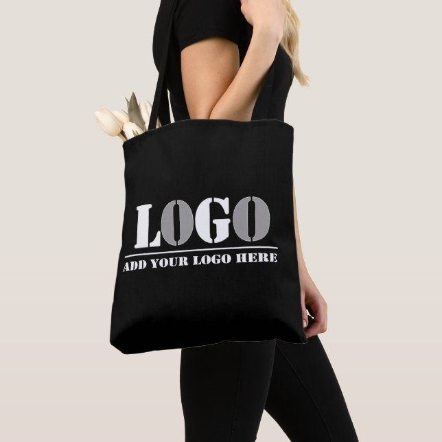 Business Company Black Create Your Own Picture   Tote Bag (Close Up)