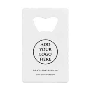 Business Company Corporate Professional Plain Logo Credit Card Bottle Opener