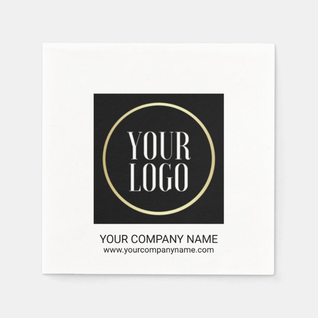 Business Company Event Party | add LOGO Napkin (Front)