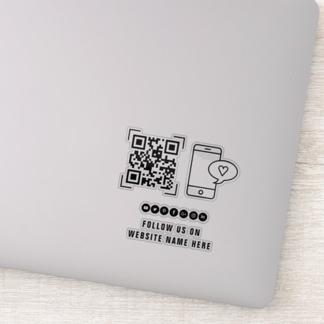 Business Company | Follow Us QR Code Scan (Detail)