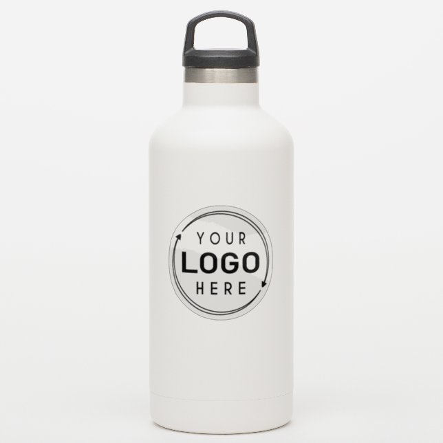 Business Company Logo Brand Water Bottle Clear (Waterbottle)