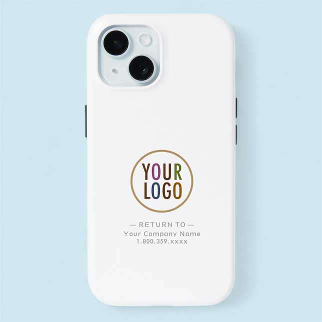 Business Company Logo Branded Custom Case-Mate iPhone Case (MISOOK Case Mate Tough iPhone 15 Case with Logo)