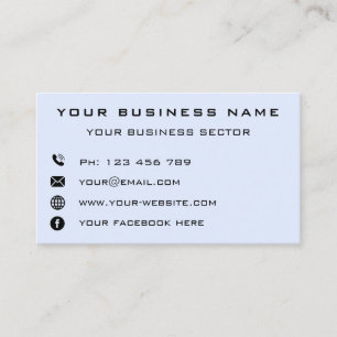 Business Company Logo Contact Info Professional - Business Card