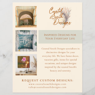 Business Company Logo Marketing 3-Photo Template Flyer