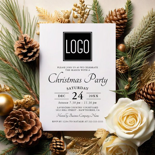 Business Company Logo Party Event Invitation (Creator Uploaded)