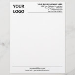 Business Company Modern Office Letterhead and Logo<br><div class="desc">Custom Colours and Font - Your Business Office Letterhead with Logo - Add Your Logo - Image / Business Name - Company / Address - Contact Information - Resize and move or remove and add elements / image with customization tool. Choose colours / font / size.</div>