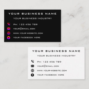 Business Company Personalized Professional Modern Card