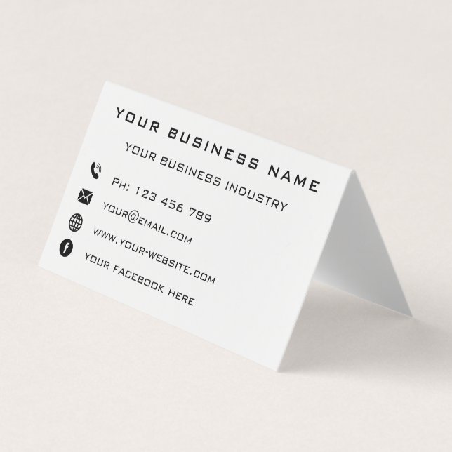 Business Company Promotional Personalized - Modern Business Card (Front)