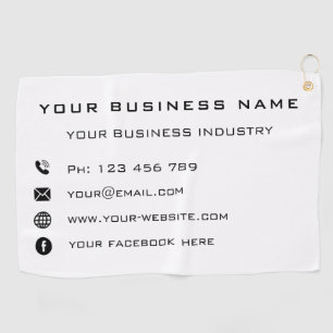 Business Company Promotional Personalized - Office Golf Towel