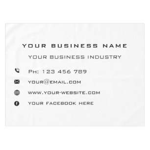 Business Company Promotional Personalized - Office Tablecloth