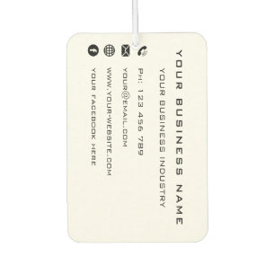 Business Company Promotional Personalized Special  Air Freshener