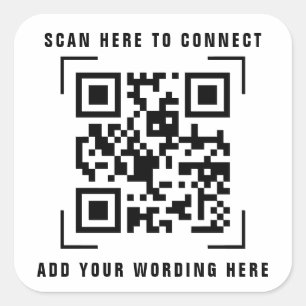 Business Company   QR Code Scan Sticker