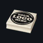 Business Company Round Logo Promo Rubber Stamp<br><div class="desc">Business company stamp featuring your own round logo.</div>