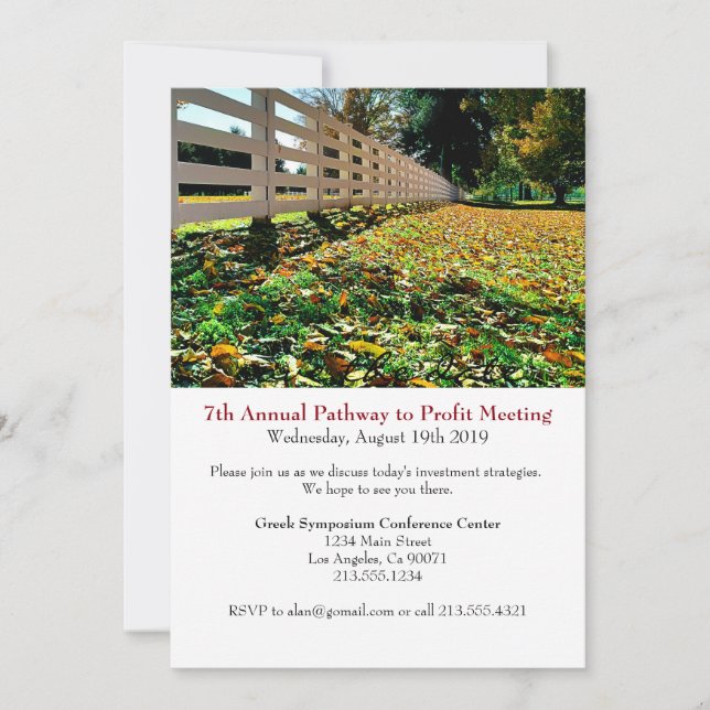 Business Conference Corporate Event Invitation (Devant)