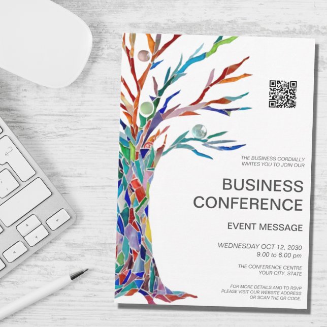 Business Conference Event QR Code Invitation (Creator Uploaded)