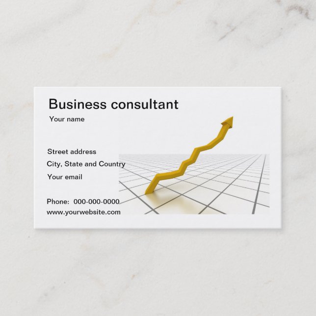 Business consultant business card (Front)