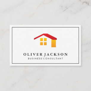 Business Consultant   Real Estate Agent Business Card