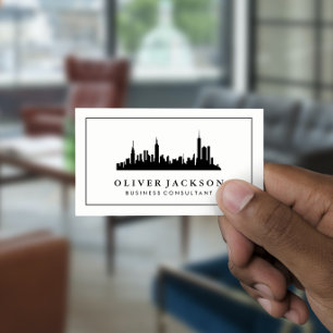 Business Consultant   Real Estate   Cityscape Business Card
