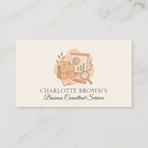 Business Consultant Strategy Management Card
