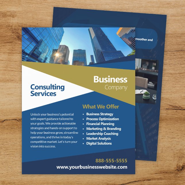 Business Consulting Corporate Flyer Template (Creator Uploaded)