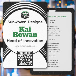 Business Convention Vendor Badge Template