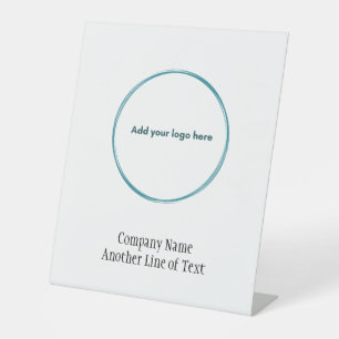 Business Corporate Add Your Logo Professional   Pedestal Sign