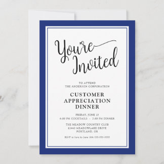 Business Corporate Customer Appreciation Dinner Invitation
