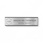 Business Corporate Logo Silver Metallic