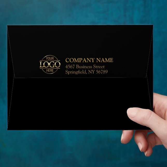 Business Custom Logo Professional Return Address Envelope (Hand)