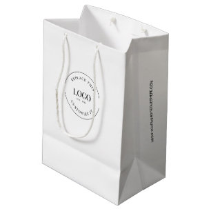 Business Custom LOGO website template Medium Gift Bag