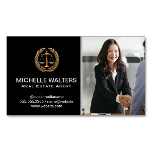 Business Deal   Hand Shake Magnetic Business Card