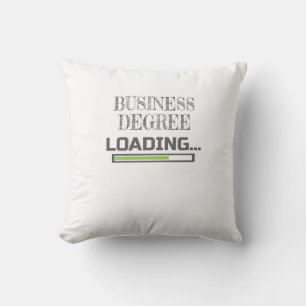 Business Degree Loading Business School Major Gift Throw Pillow