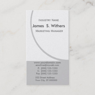 Business Design Upscale Circular Motion Name Card