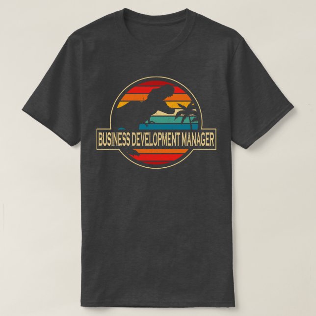 Business Development Manager Dinosaur T-Shirt (Design Front)