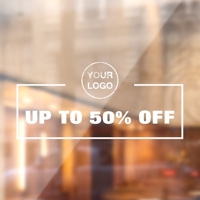 Business Discount and Business Logo Window Cling (Sheet 2)