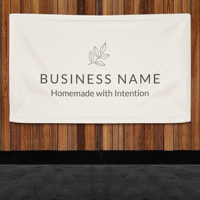 Business Display Blush Pink Botanical Minimalist  Banner (Creator Uploaded)