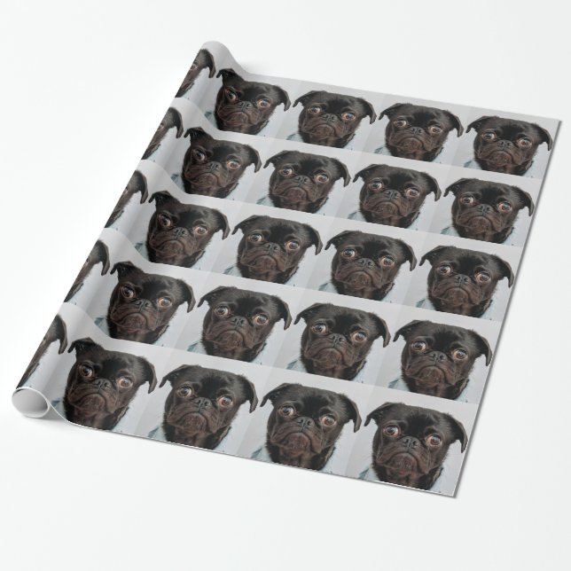 business dog wrapping paper (Unrolled)