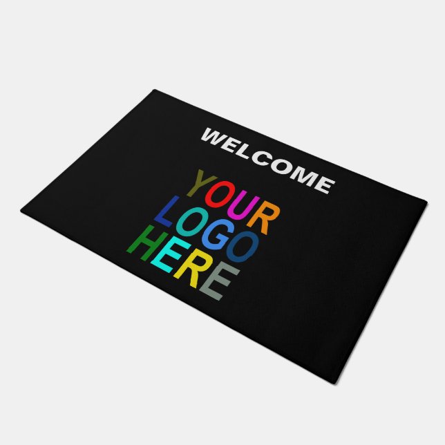 Business DoorMat Company Logo Welcome (Angled)