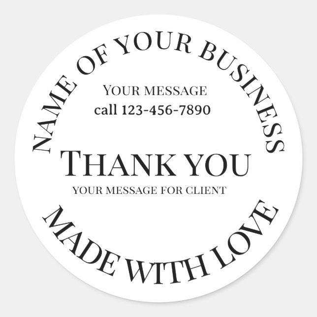 business editable sticker (Front)