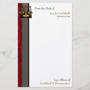 Business Elegance Attorney Stationery