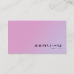 Business Elegant Pink Purple Modern Template Business Card