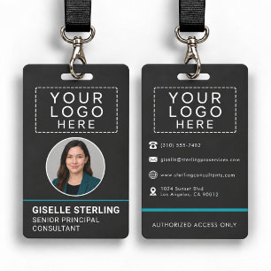 Business Employee Photo Identification Badge