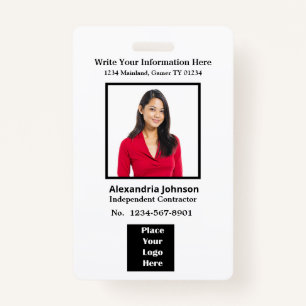 Business Employees Logo ID Identification Card Badge