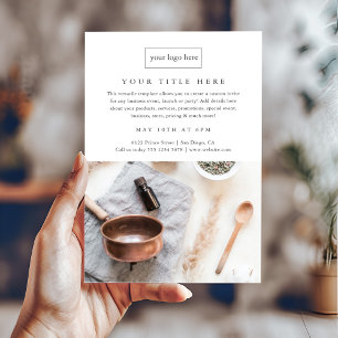 Business Event Minimalist Professional Photo Flyer