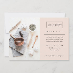 Business Event Modern Professional Photo Invitation