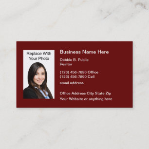 Business Executive Photo Template Card