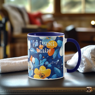 Business Floral Mug with Vibrant Blooms - Custom