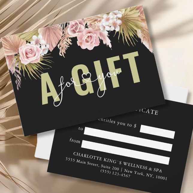 BUSINESS GIFT CERTIFICATE | BOHO (BUSINESS GIFT CERTIFICATE | BOHO)
