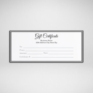 Business Gift Certificate - Gift Holiday Supplies